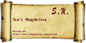 Suri Magdolna névjegykártya
